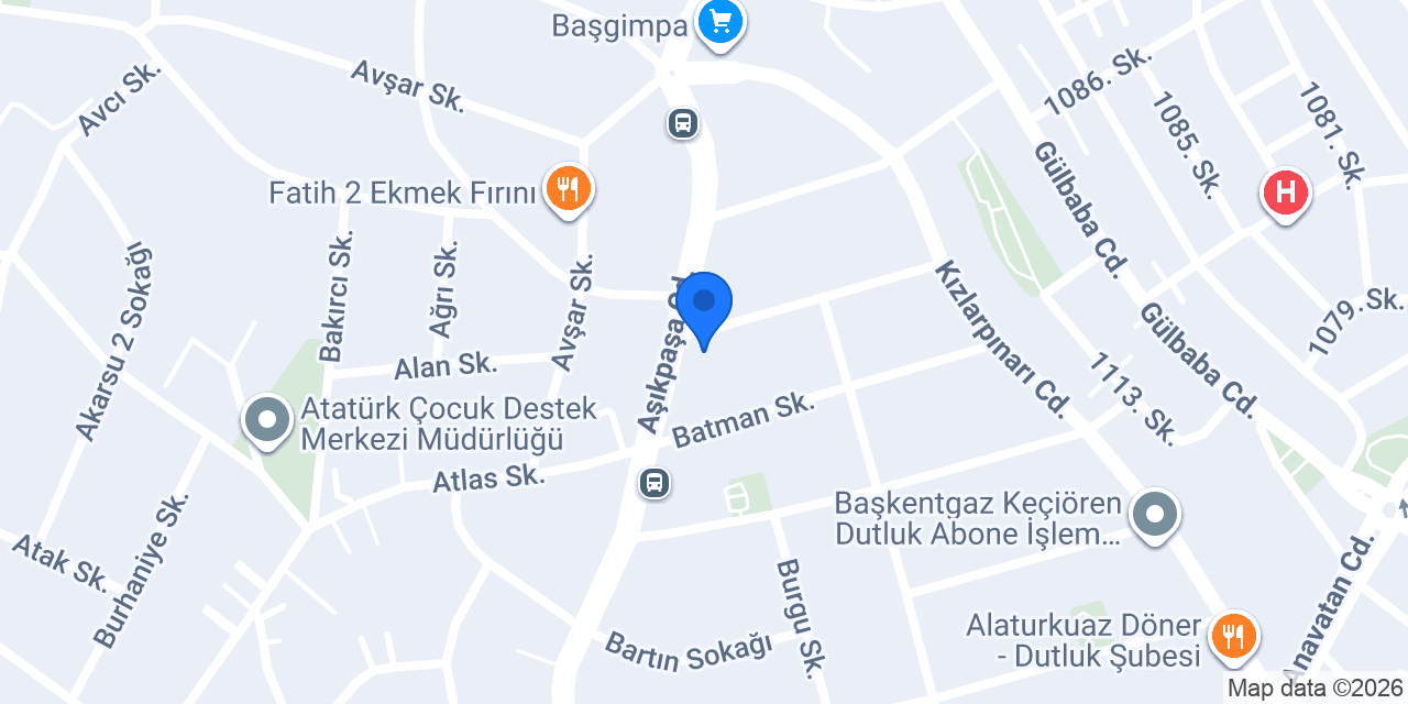 Almira Dikim Evi & Terzi konumu