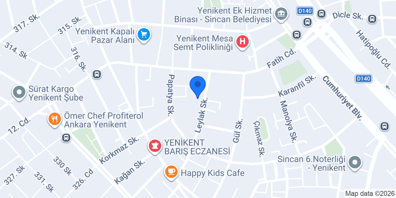 YENİKENT KARİYER KURS konumu