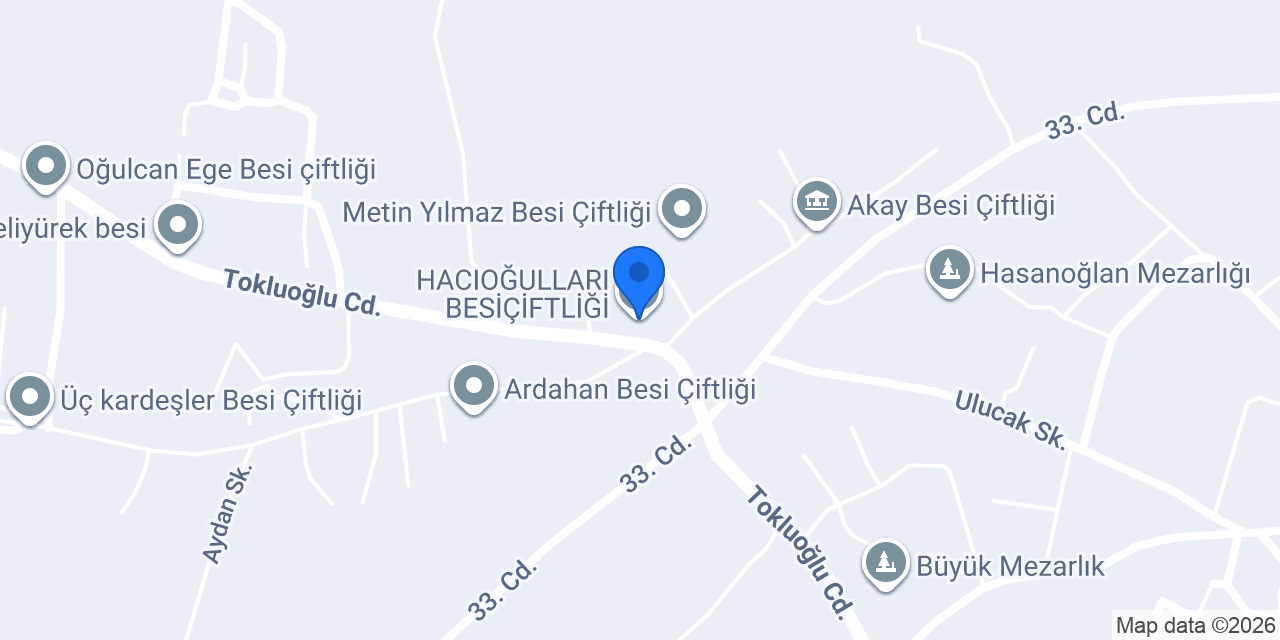 HACIOĞULLARI BESİÇİFTLİĞİ konumu
