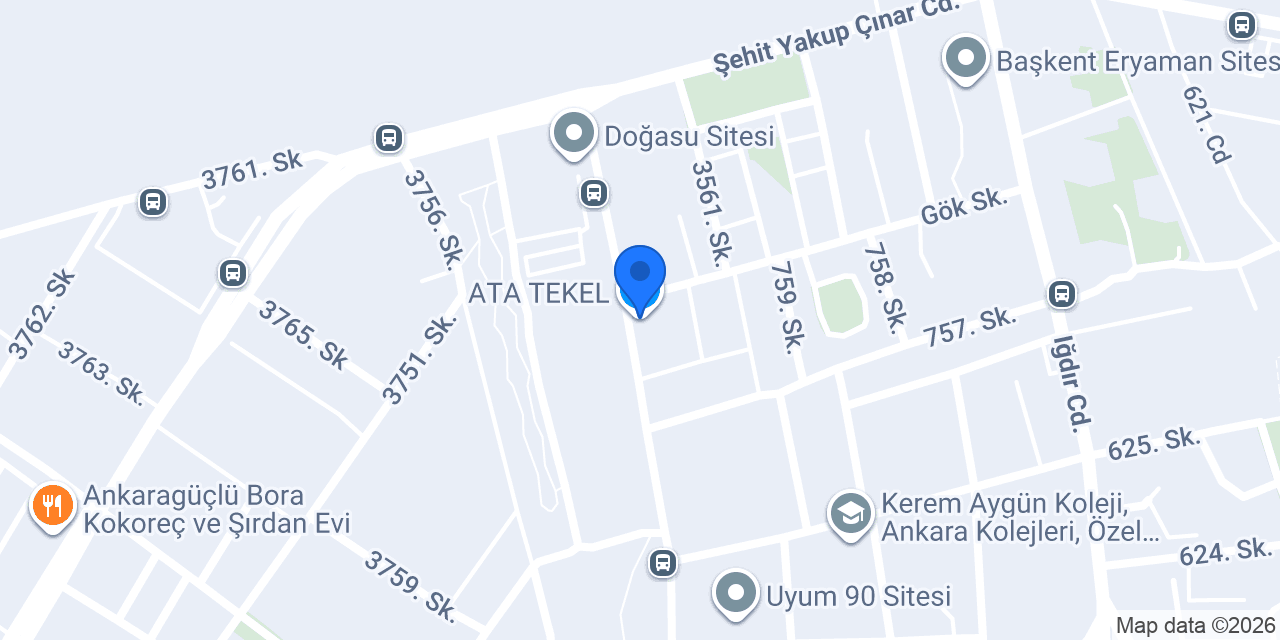 ATA TEKEL konumu