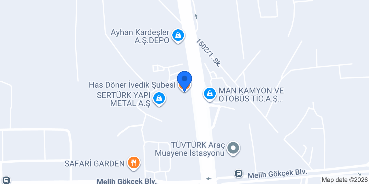 Has Döner İvedik Şubesi konumu