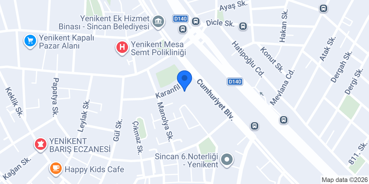 Bulut Yapı Market konumu