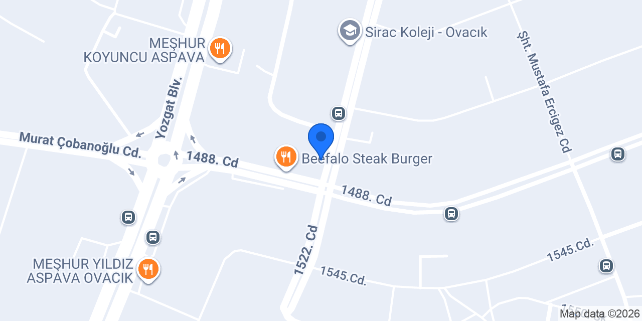 Cajun Corner Ovacık konumu