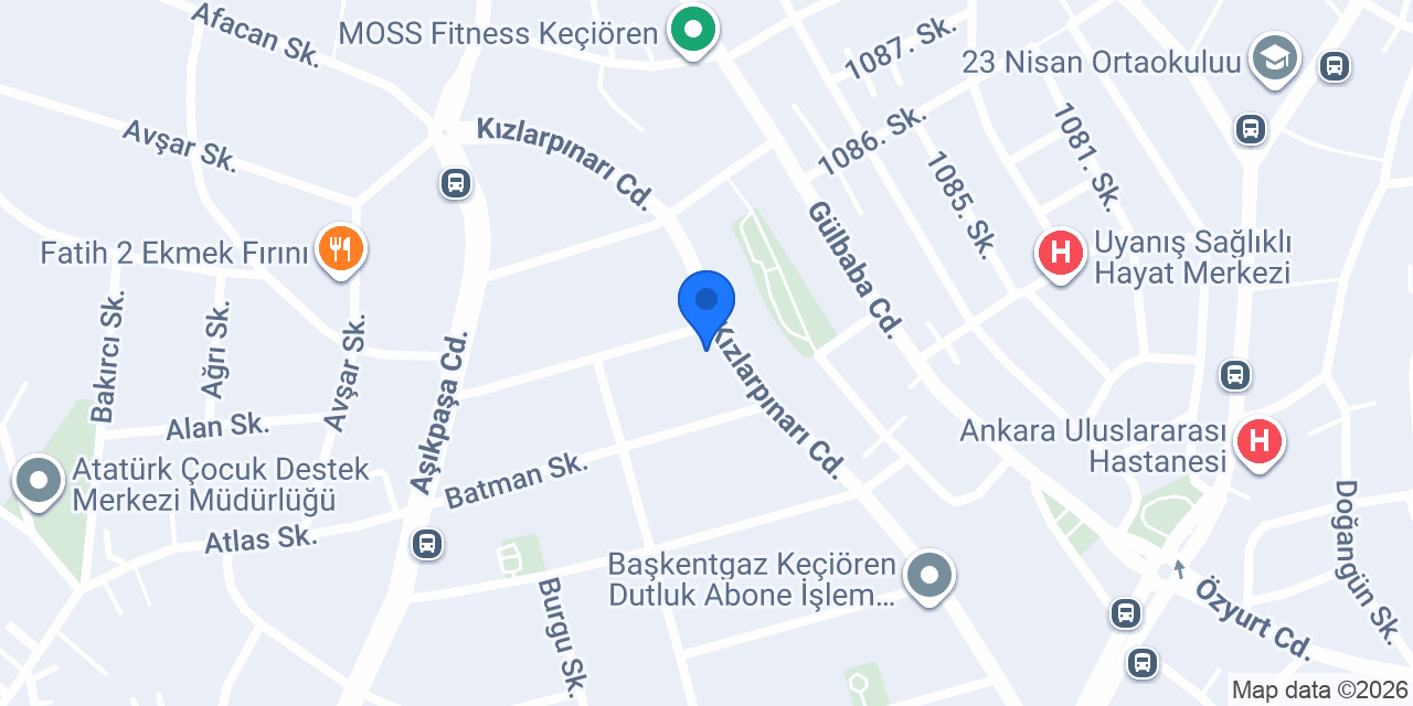 Çabuk tesisat konumu