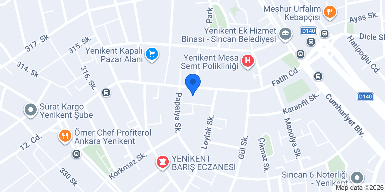 Maraş Dondurma yenikent konumu