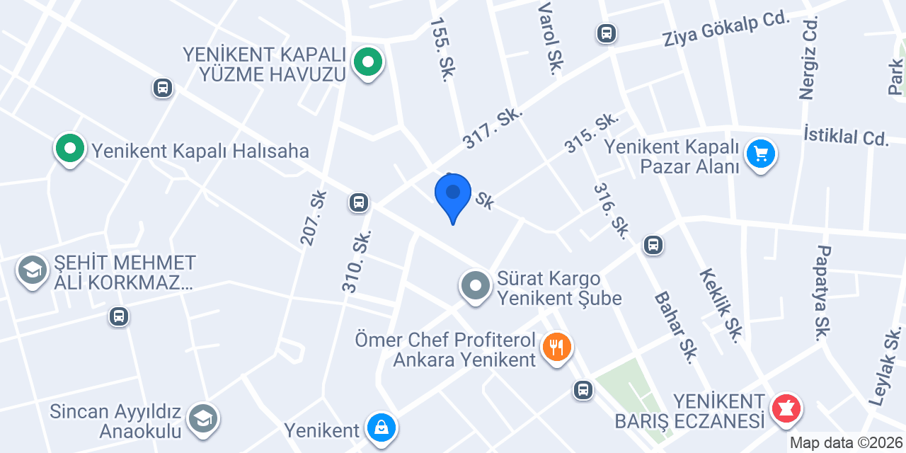 Helvacı Abdullah Sincan-Yenikent konumu