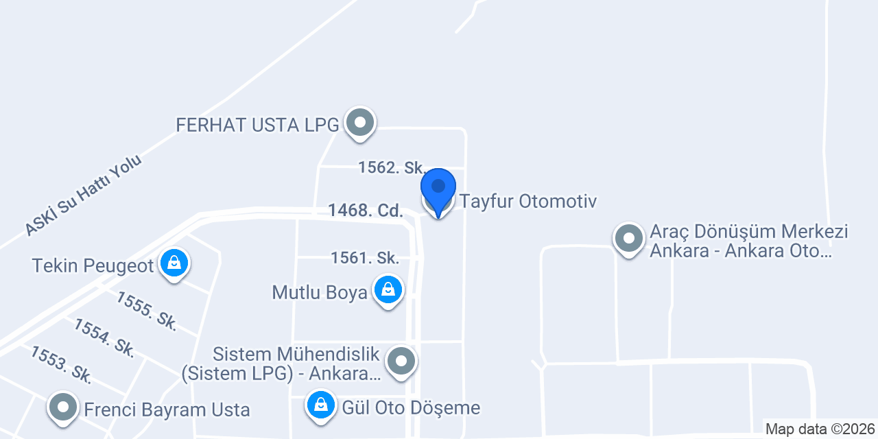 Tayfur Otomotiv konumu