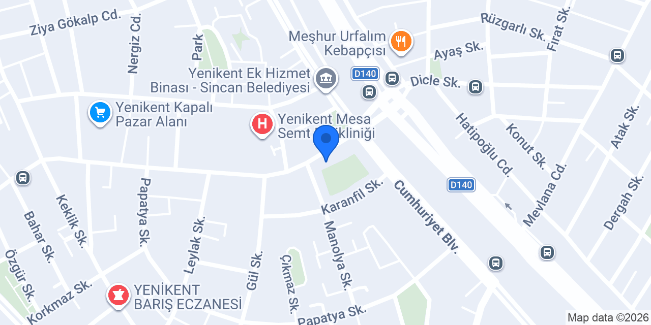 Akçaören Emlak konumu