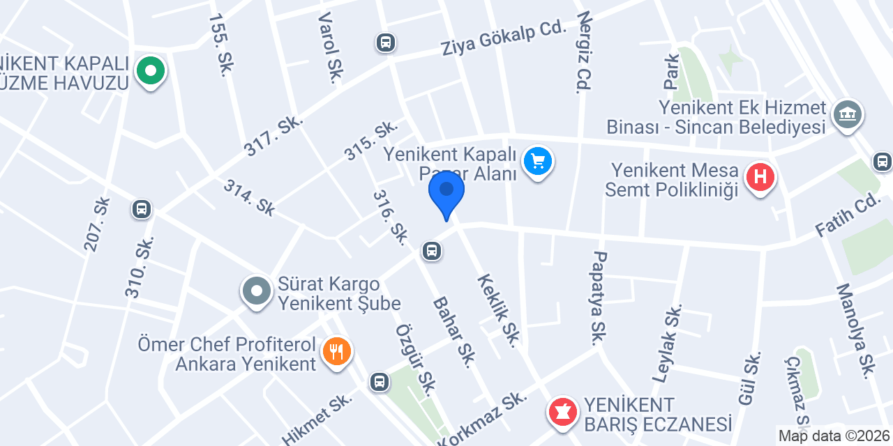 Yenikent lazer epilasyon konumu
