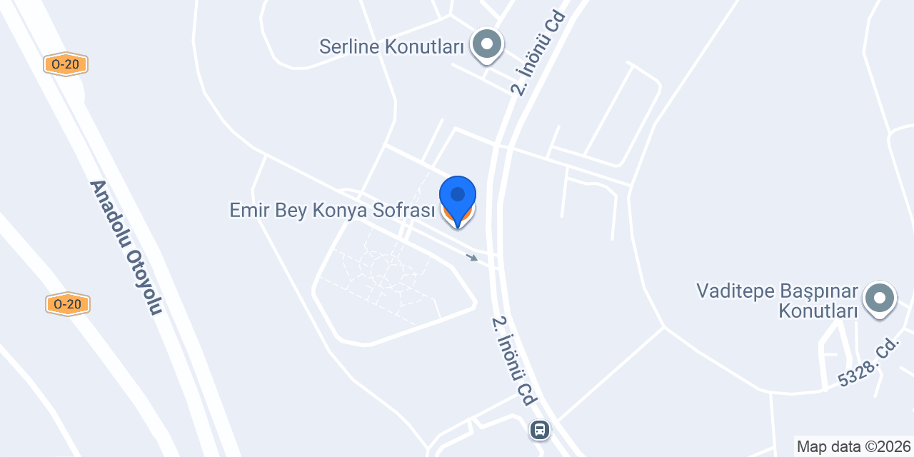 Emir Bey Konya Sofrası konumu
