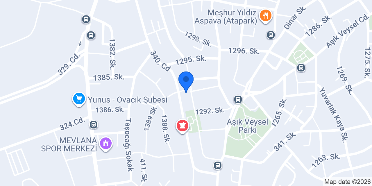 ovacık çilingir konumu