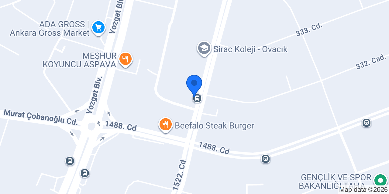 Chocolabs Ovacık konumu