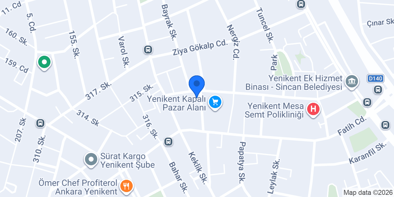 MfitGym Yenikent Fitness konumu
