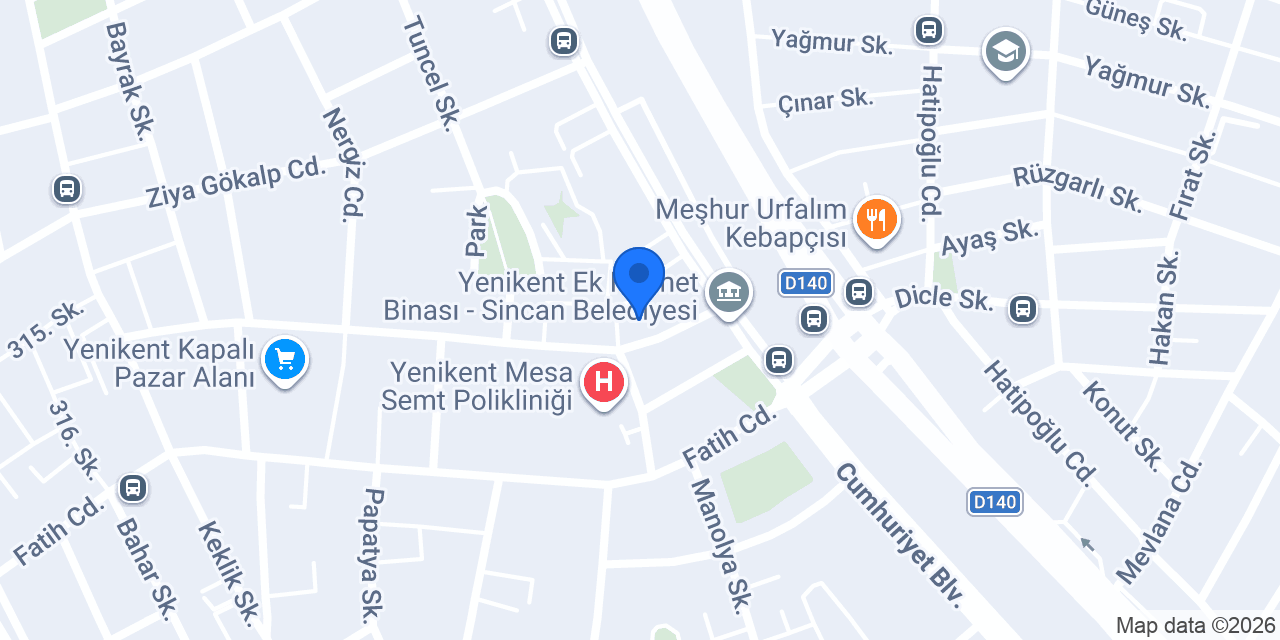 Yenikent Optik konumu