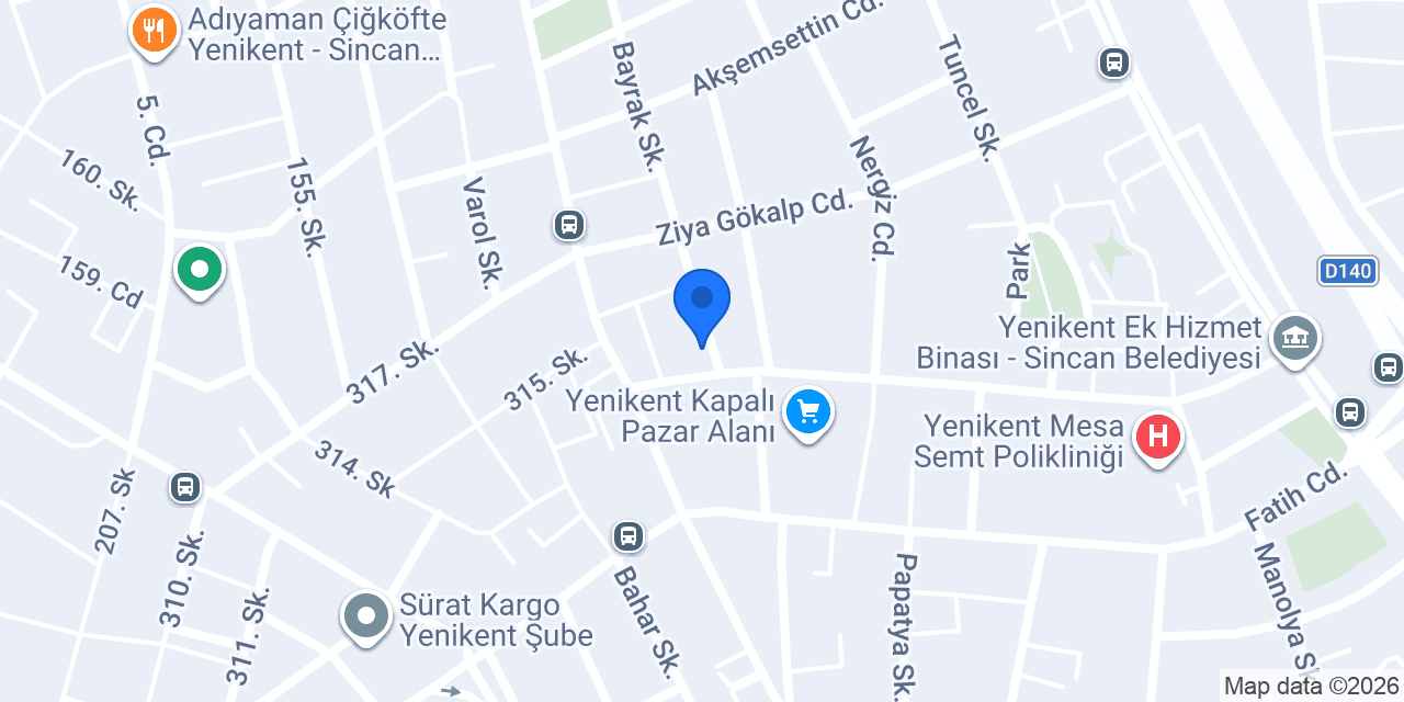 Alp&Ay Ticaret Hırdavat Anahtar konumu