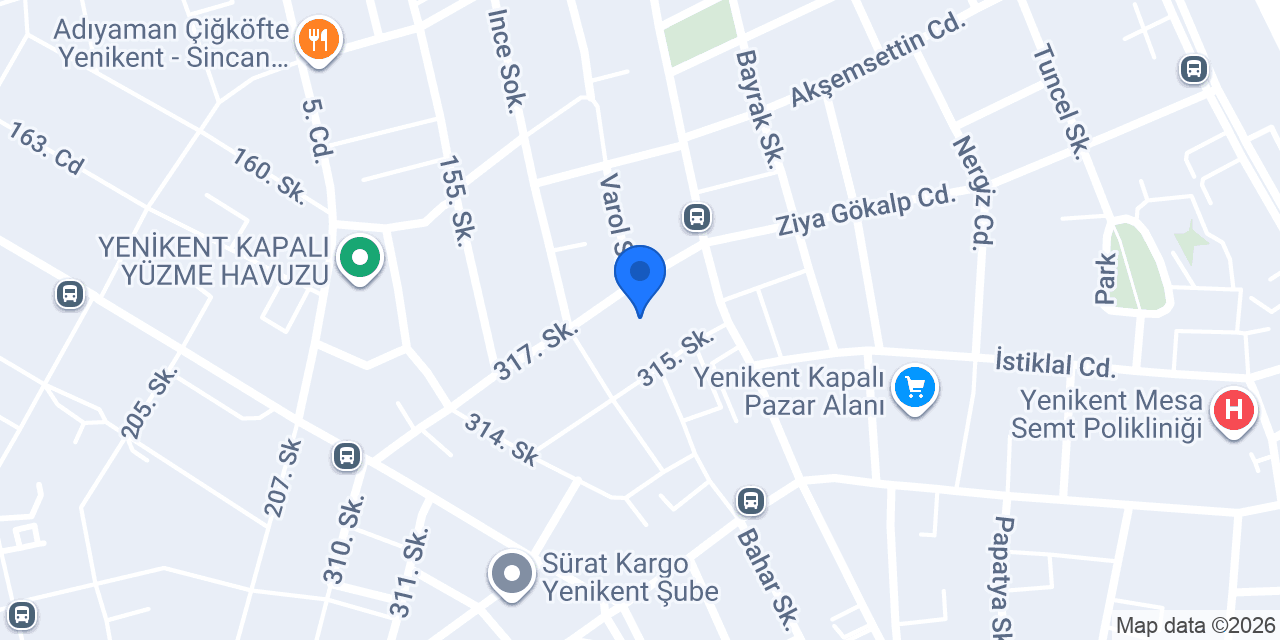Yepaş Ekmek konumu