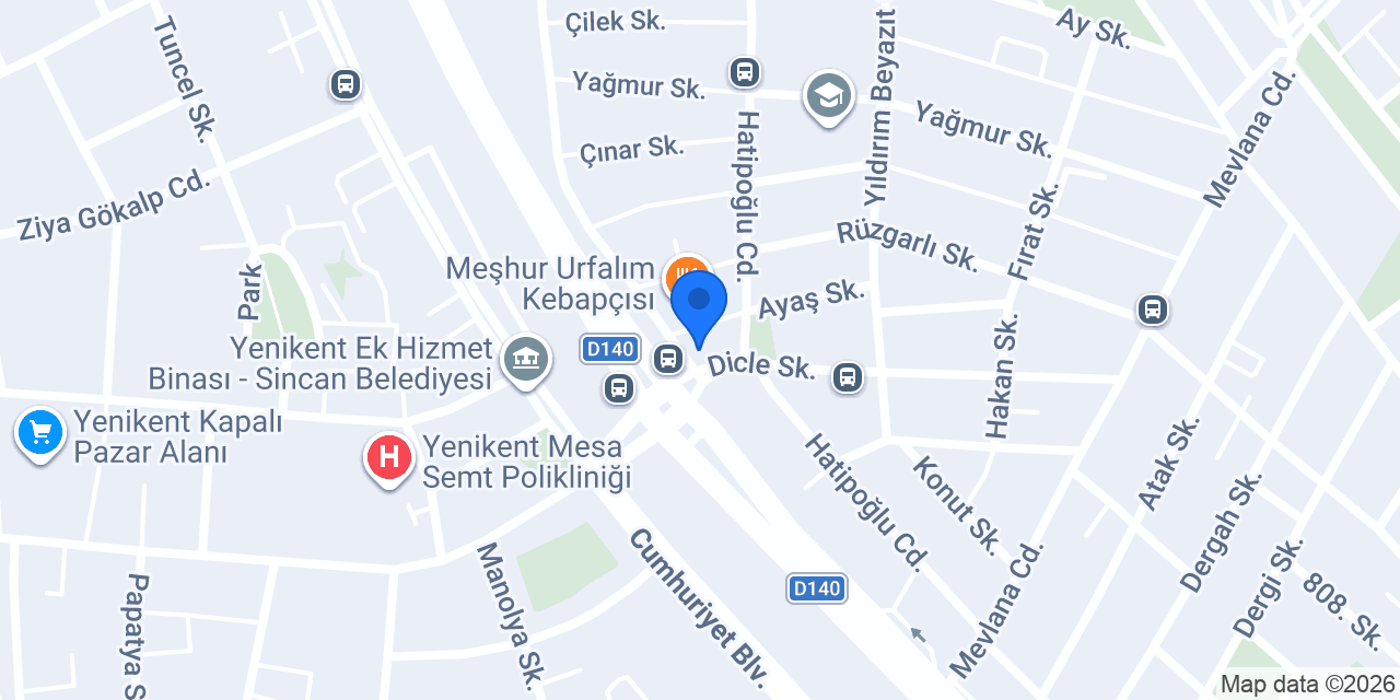 KEKİK ET konumu