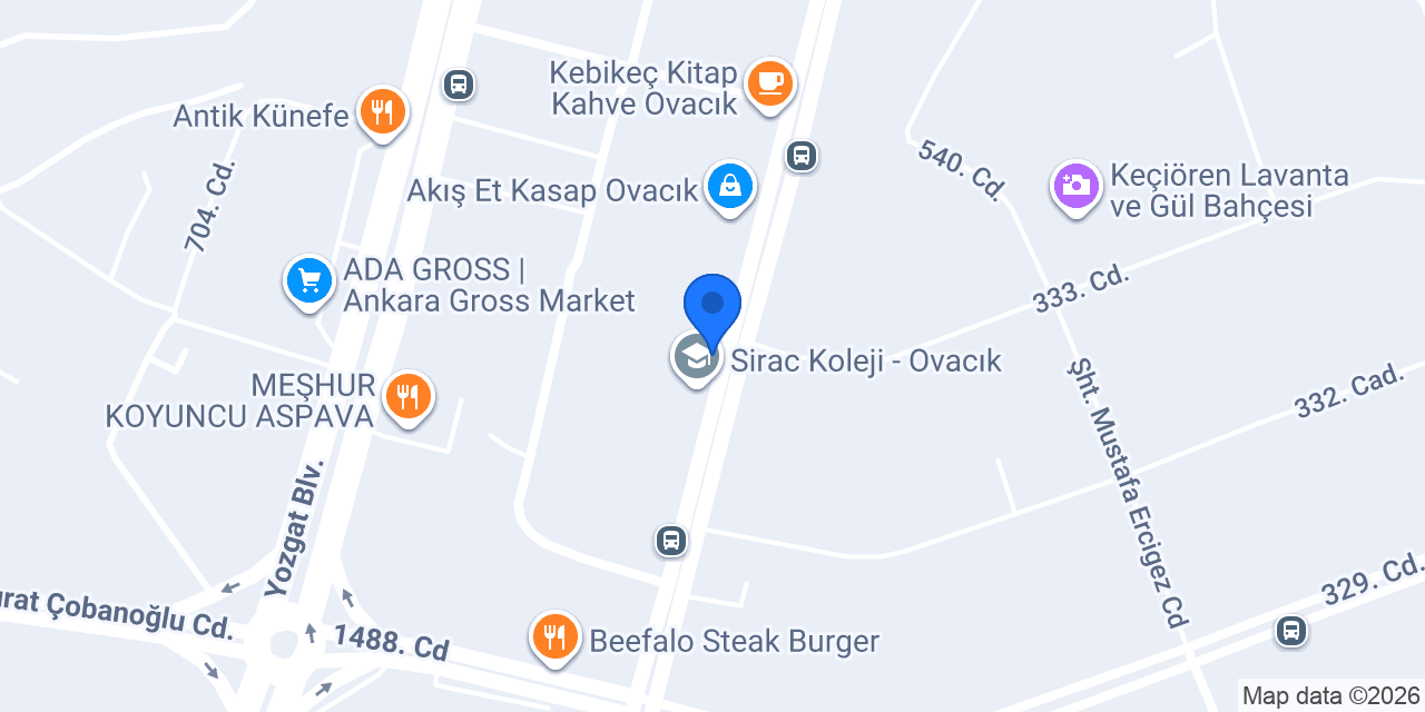 Rigoa Flowers Ovacık konumu
