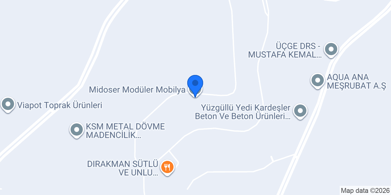 Midoser Modüler Mobilya konumu