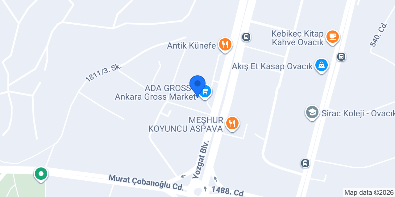Gamador İnşaat Genel Müdürlük konumu