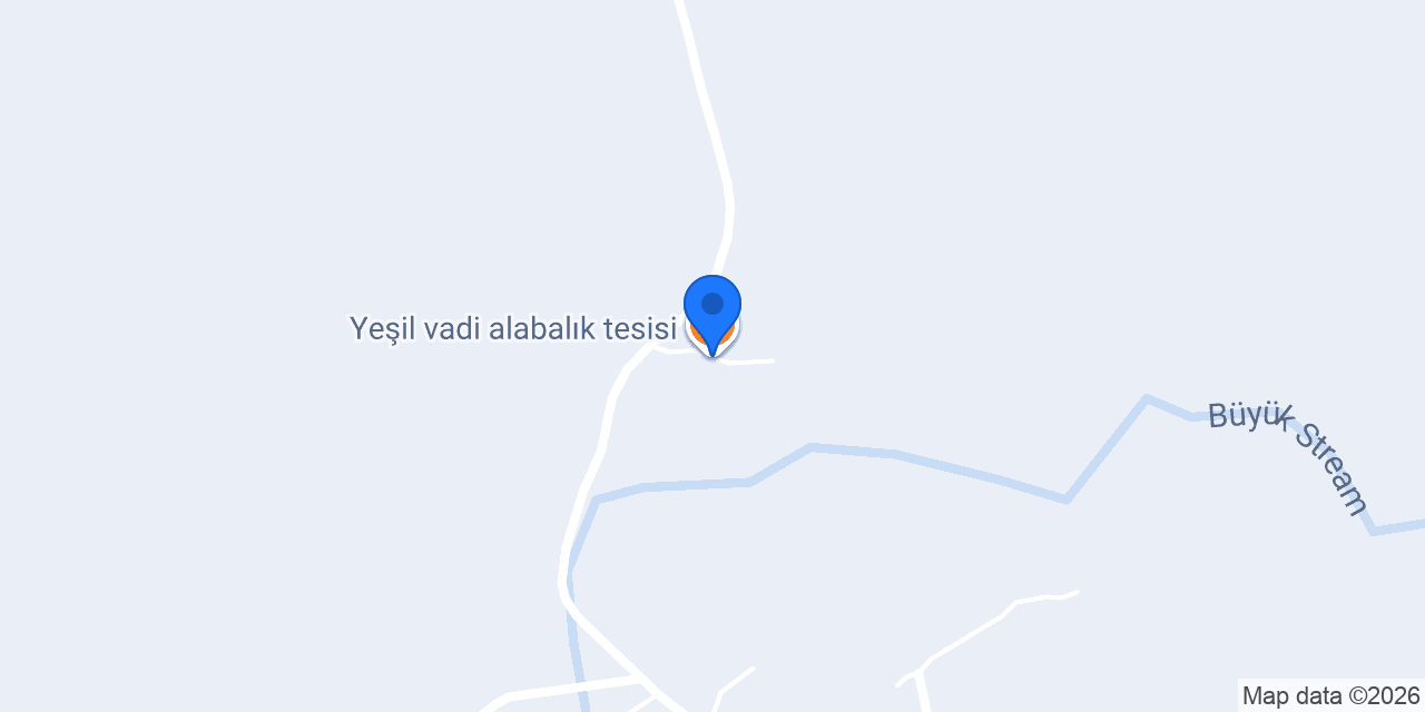 Yeşil vadi alabalık tesisi konumu