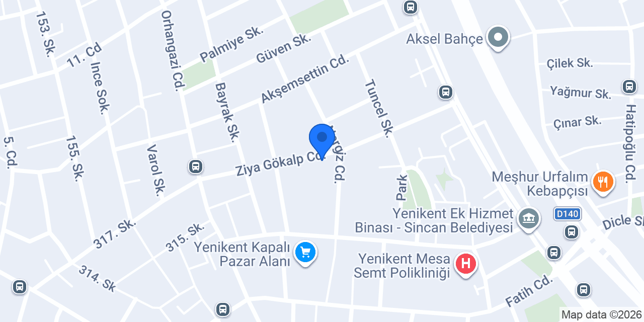 Tevhid Tesisat Yenikent Sincan Ankara konumu