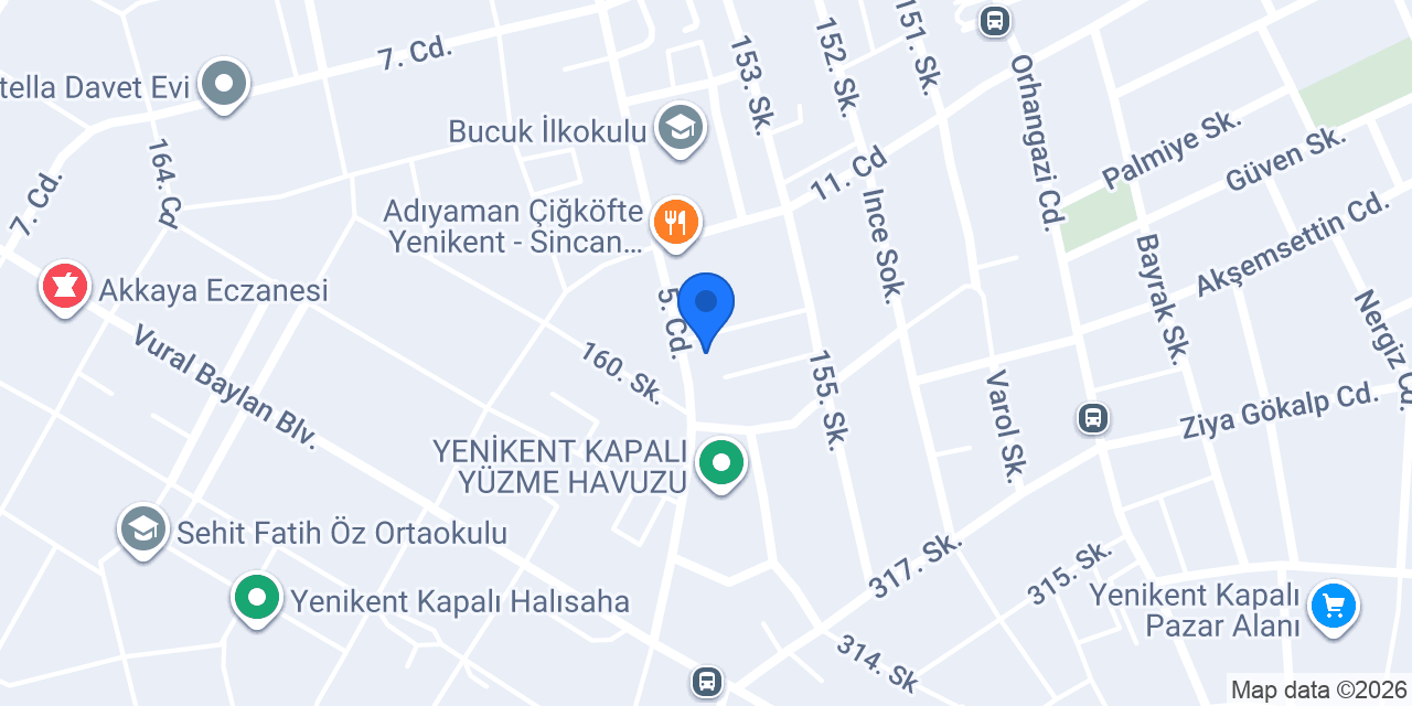 EKİZOĞLU DONDURMA YENİKENT konumu