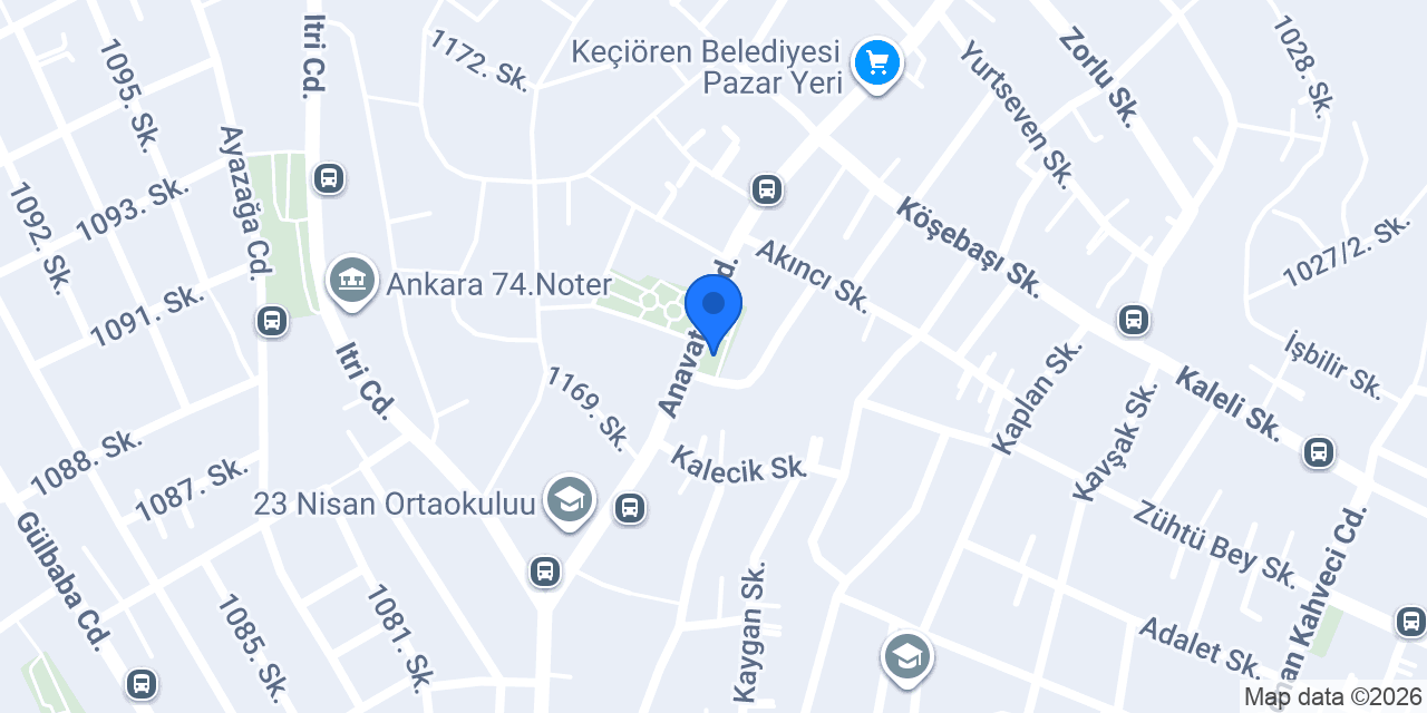 Keçiören Diş Kliniği konumu
