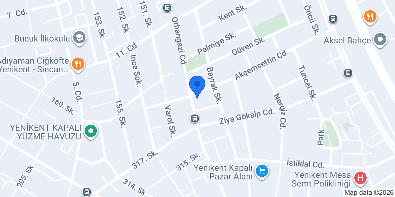 YENİKENT ÇİÇEKÇİ (RÜMÜŞ ÇİÇEKÇİLİK) konumu