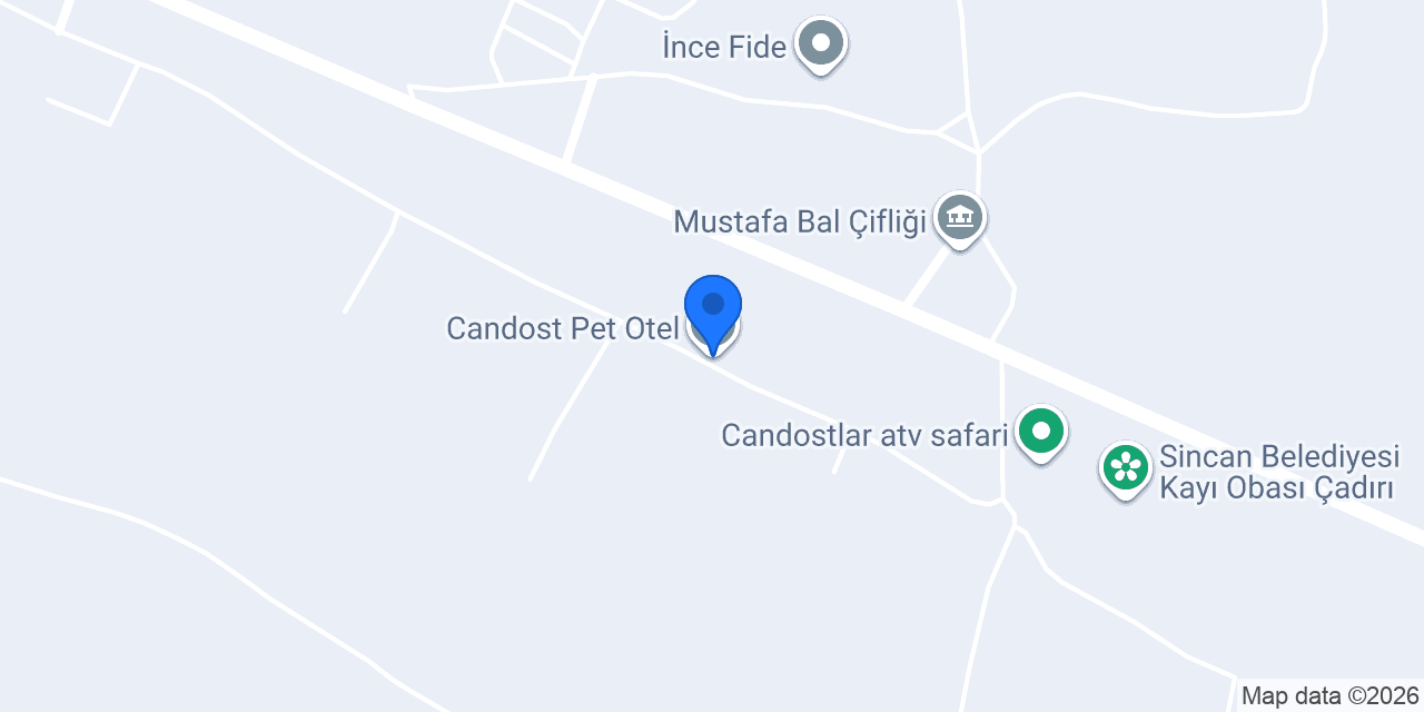 Candost Pet Otel konumu