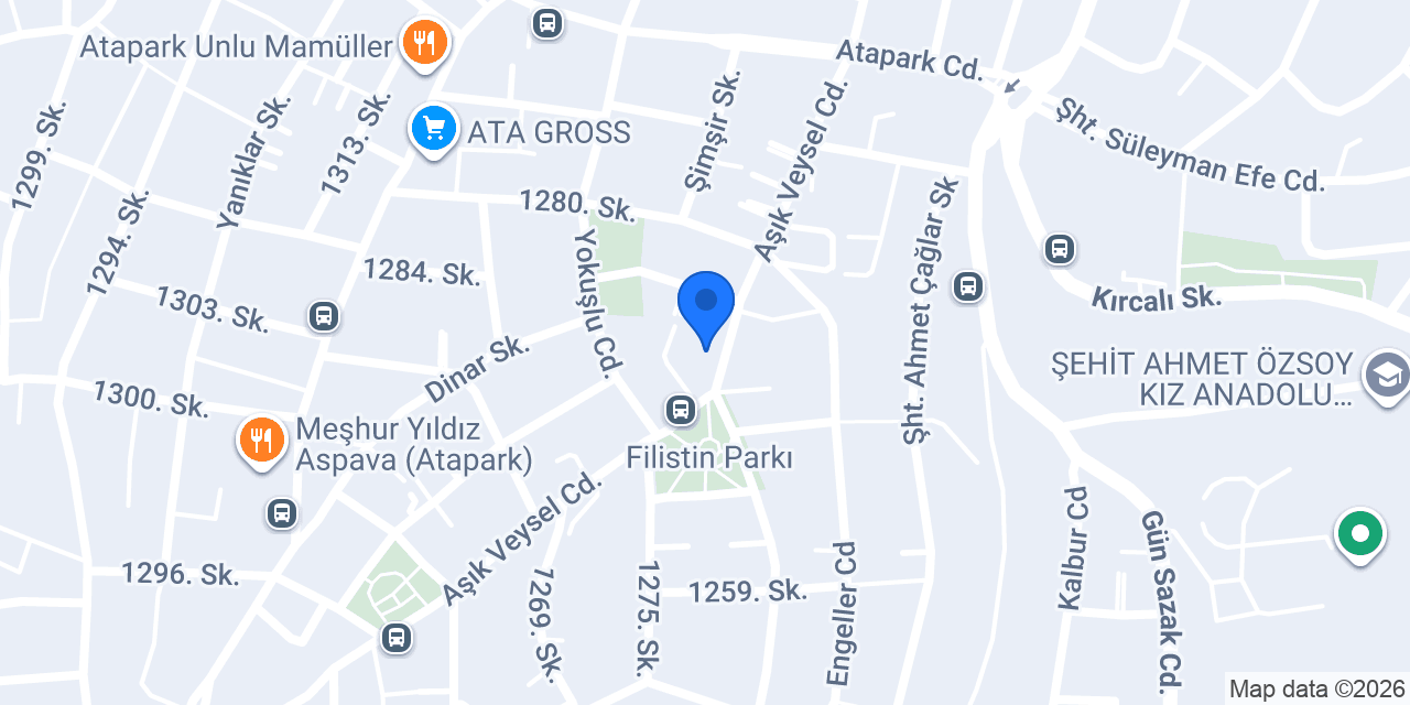 Çilek Pastanesi Atapark konumu