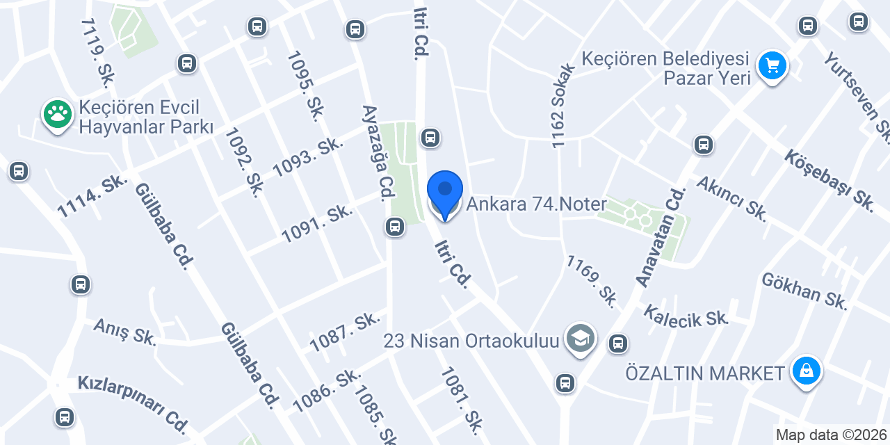 Ankara 74.Noter konumu