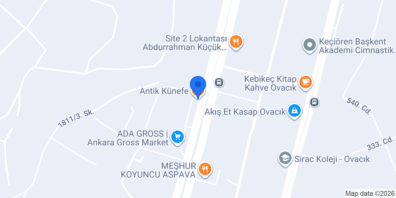 Antik Künefe konumu