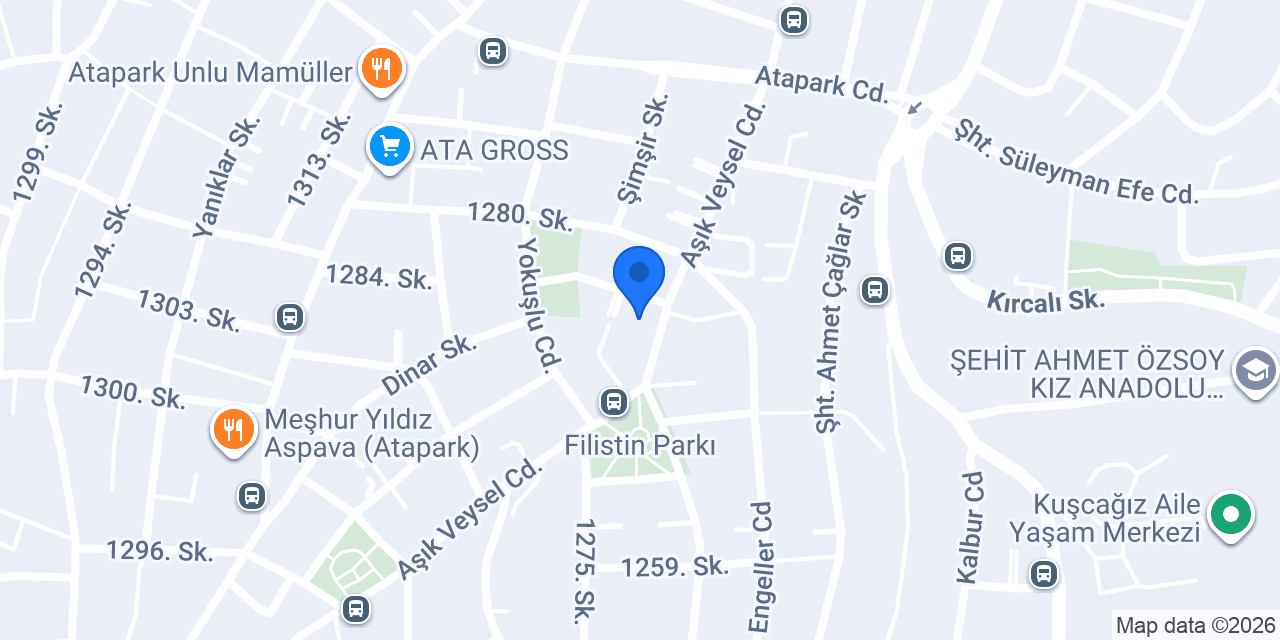 PAN Çiğköfte Atapark 2 Şubesi konumu