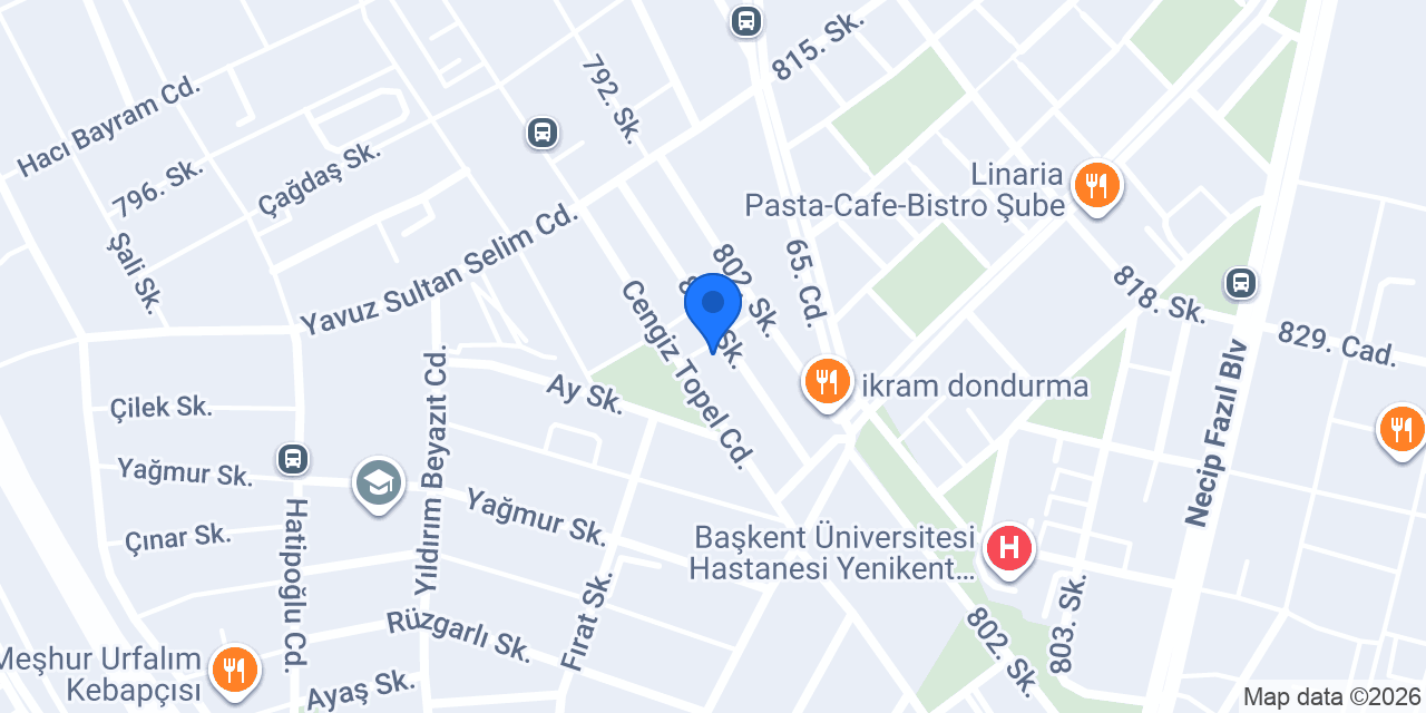 ÇINAR ÇOCUK AKADEMİ Anaokulu konumu