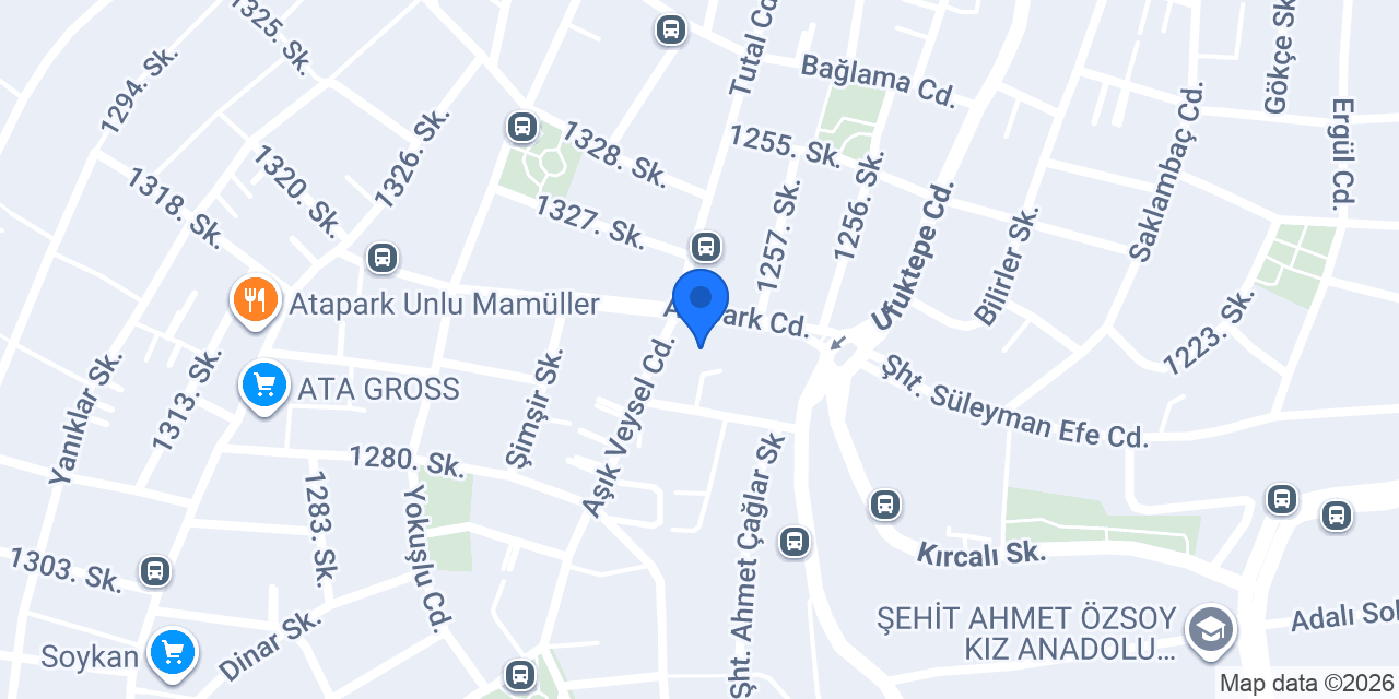 Güreller Market Atapark Şubesi konumu