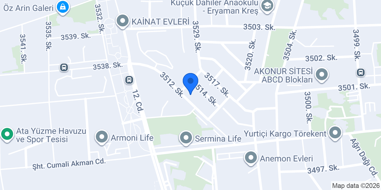 KDT EXPORT IMPORT ANKARA konumu