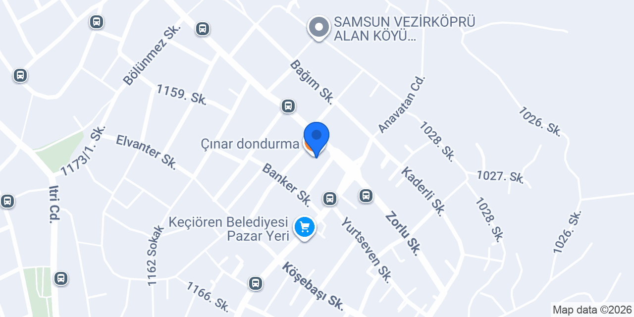 Çınar dondurma konumu