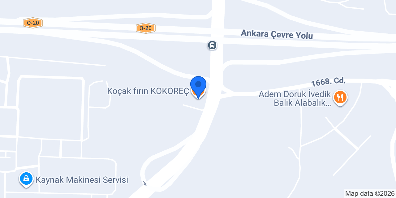 Koçak fırın KOKOREÇ konumu