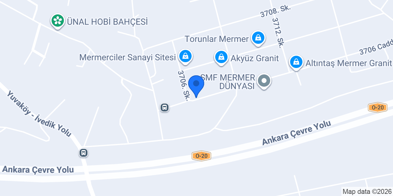 Artaş Mermer Masa Ankara konumu