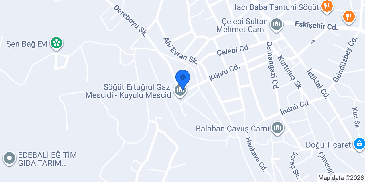 Söğüt Oba çadırı konumu