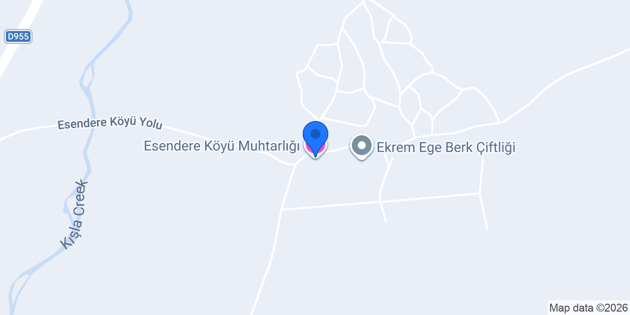 Esendere Köyü Muhtarlığı konumu