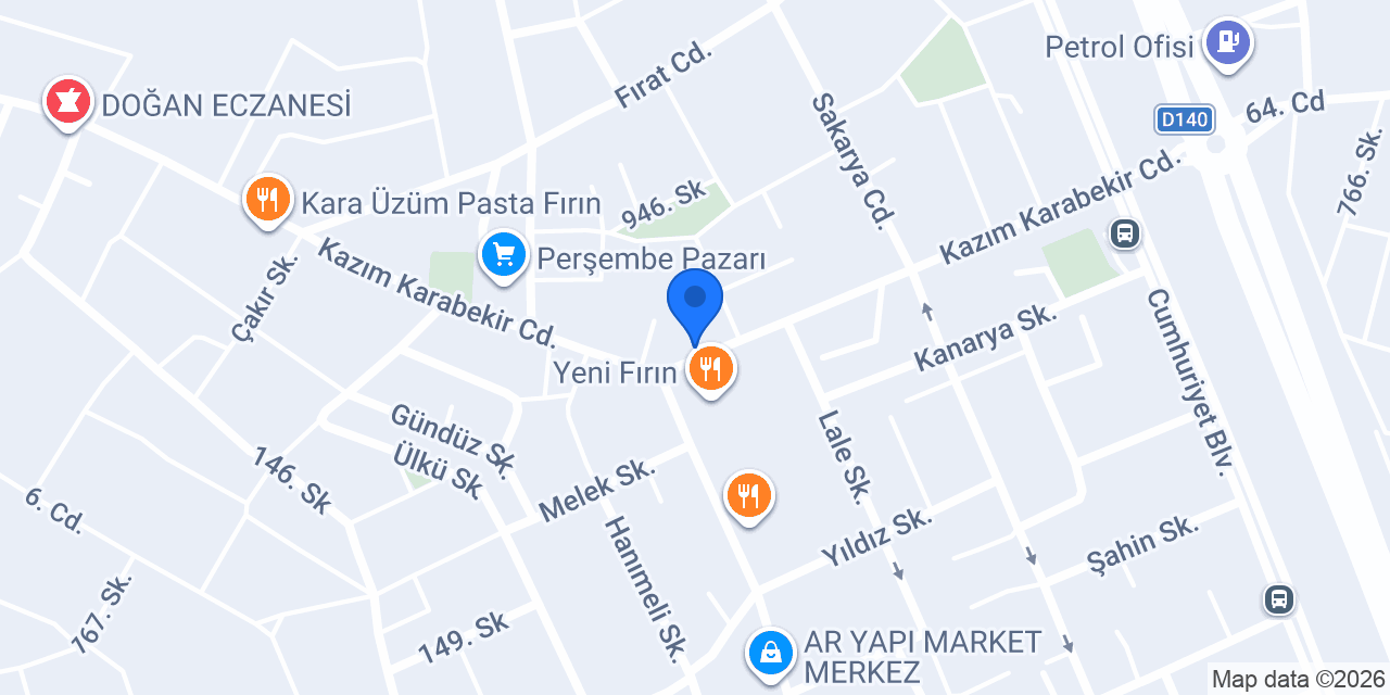 Yenikent Şefim Döner konumu