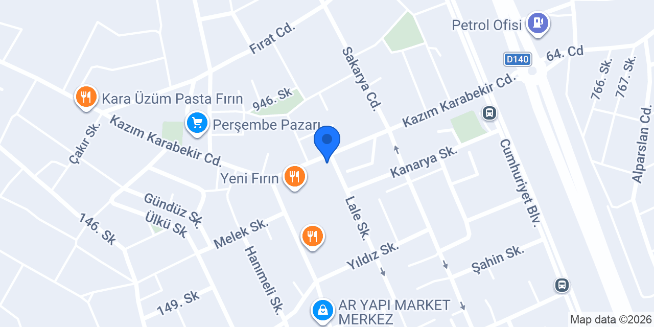Başak Yufka-Bazlama konumu