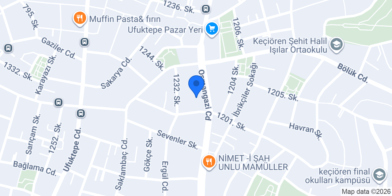 Hacıoğlu Pastanesi konumu