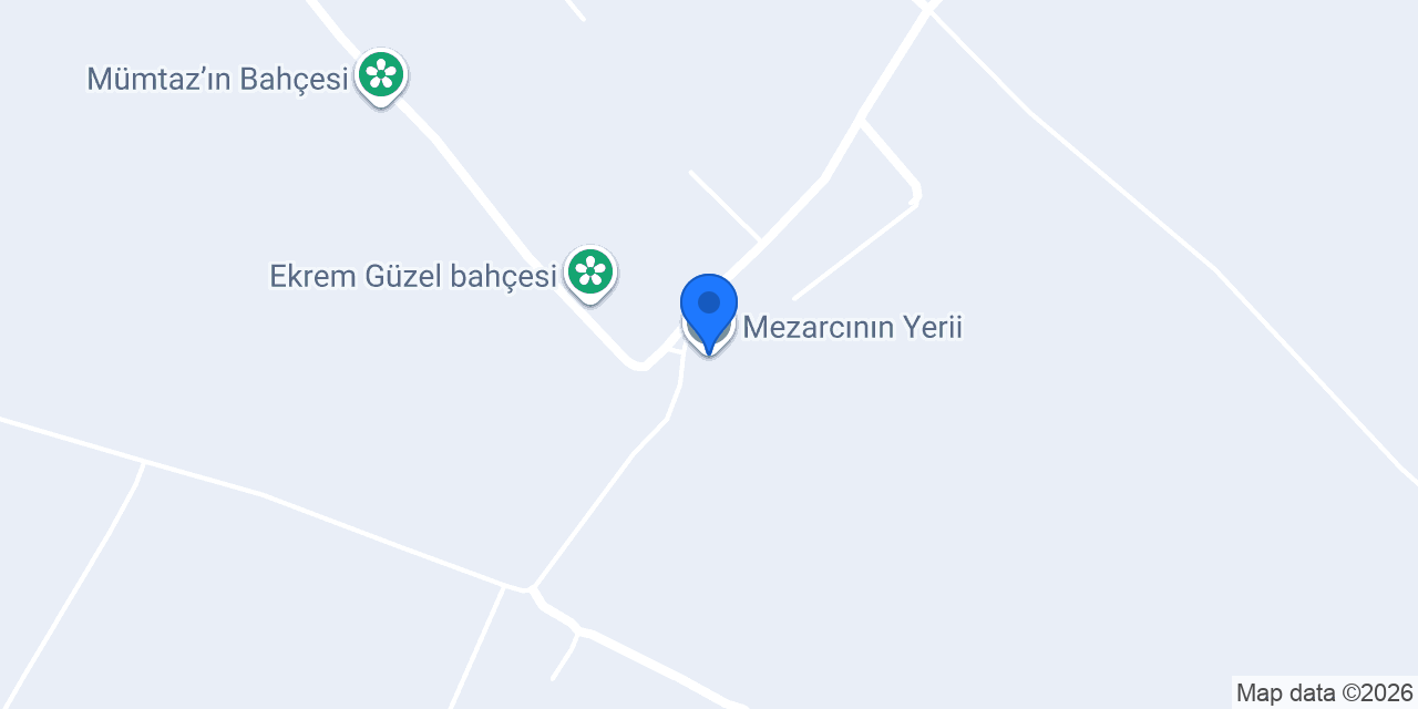 Mezarcının Yerii konumu