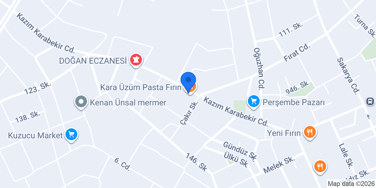 Kara Üzüm Pasta Fırın konumu