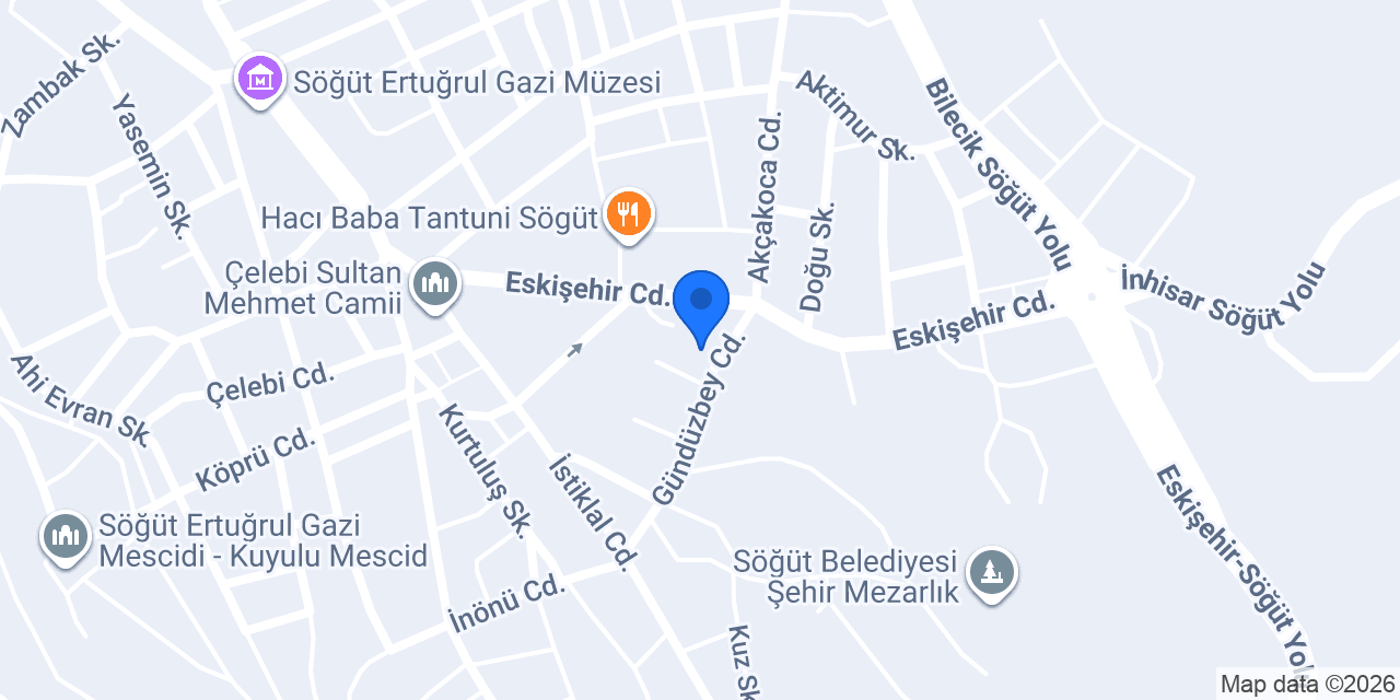 T.C. Söğüt Belediyesi konumu