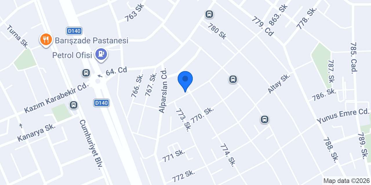 SAMBEK TİCARET HIRDAVAT TOPTAN konumu