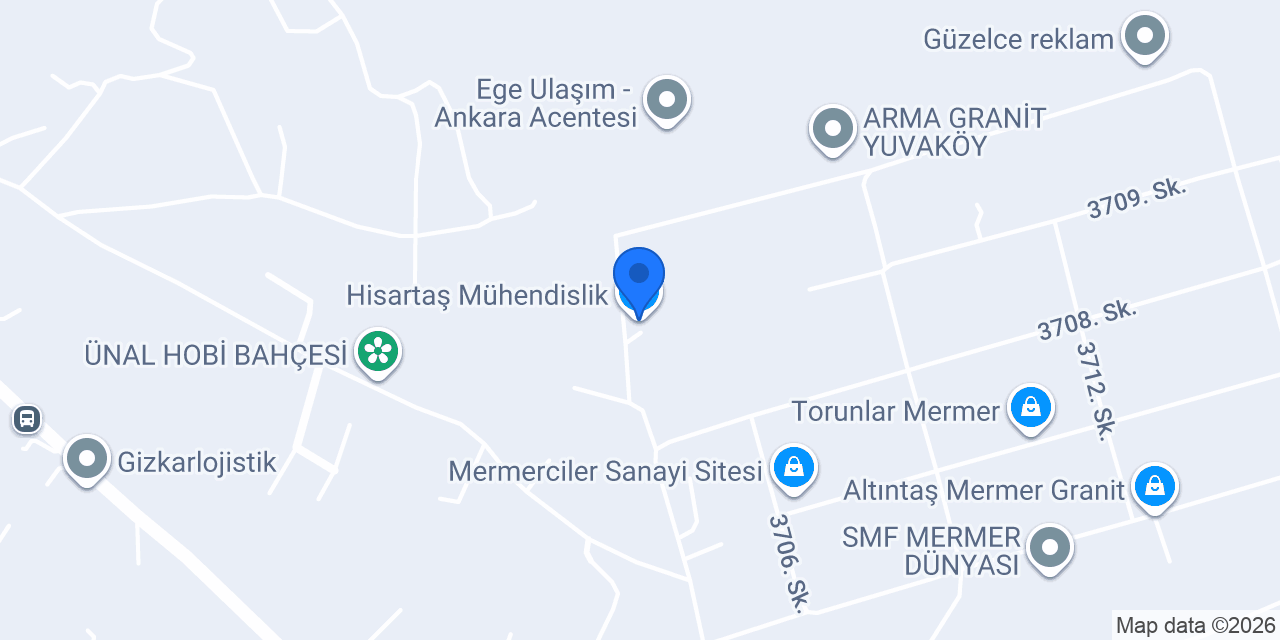 Hisartaş Mühendislik konumu